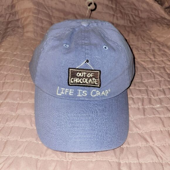 Out of chocolate Life is Crap ball cap. ^ - Picture 1 of 7